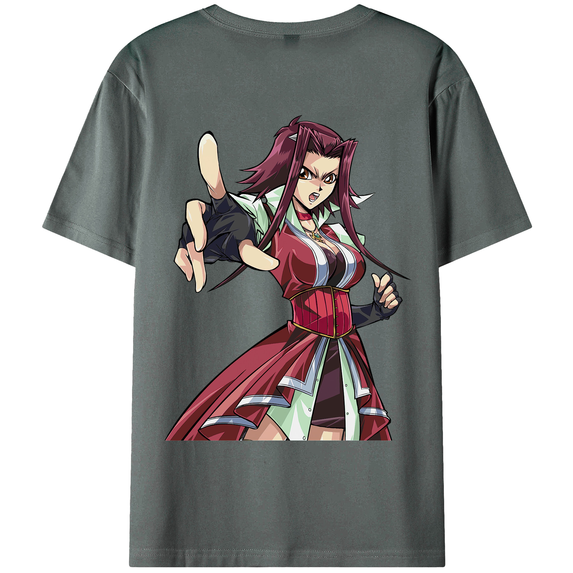 （画像用） 遊☆戯☆王 Yu-Gi-Oh! 綿100％ メンズ半袖Tシャツ（バックプリント） 通気性